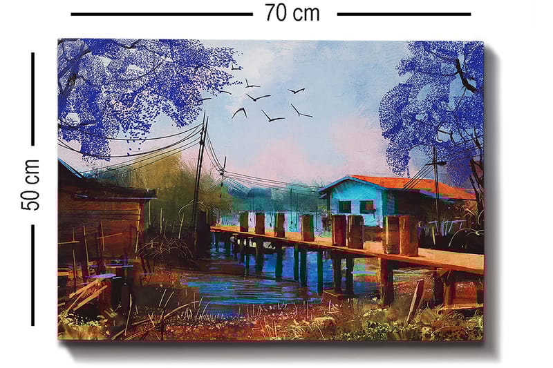 Dekorativ Canvasbilde 50x70 cm - Flerfarget - Innredning - Bilder & kunst - Lerretsbilder