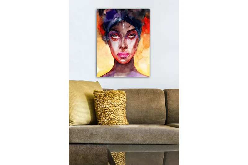 Dekorativ Canvasbilde 50x70 cm - Flerfarget - Innredning - Bilder & kunst - Lerretsbilder