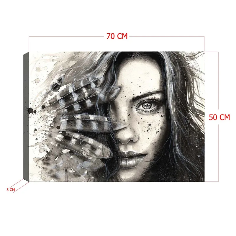 Dekorativ Canvasbilde 50x70 cm - Flerfarget - Innredning - Bilder & kunst - Lerretsbilder