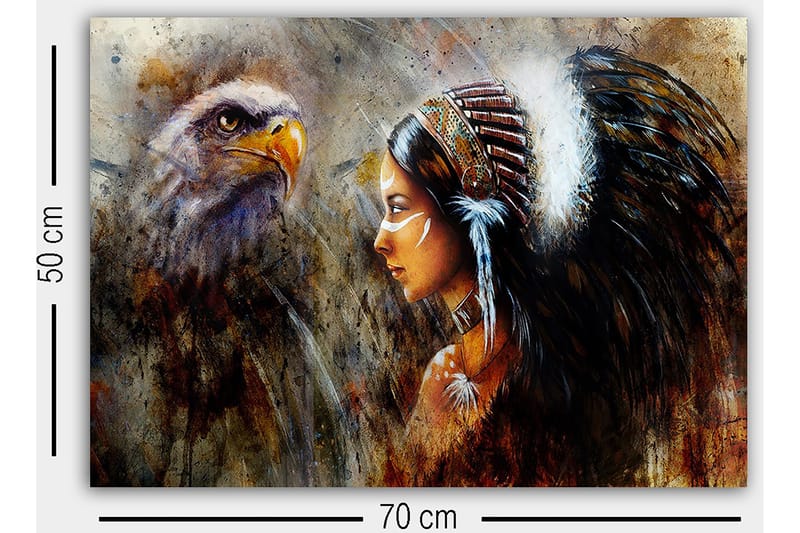 Dekorativ Canvasbilde 50x70 cm - Flerfarget - Innredning - Bilder & kunst - Lerretsbilder