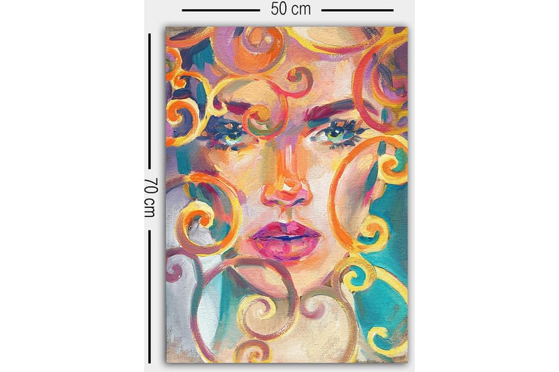 Dekorativ Canvasbilde 50x70 cm - Flerfarget - Innredning - Bilder & kunst - Lerretsbilder