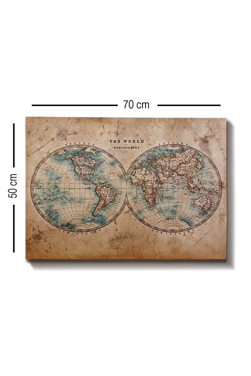 Dekorativ Canvasbilde 50x70 cm - Flerfarget - Innredning - Bilder & kunst - Lerretsbilder