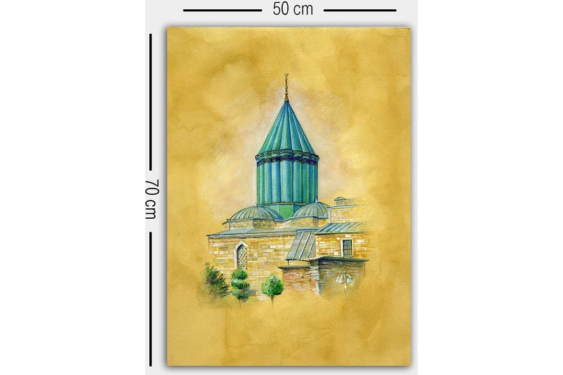 Dekorativ Canvasbilde 50x70 cm - Flerfarget - Innredning - Bilder & kunst - Lerretsbilder