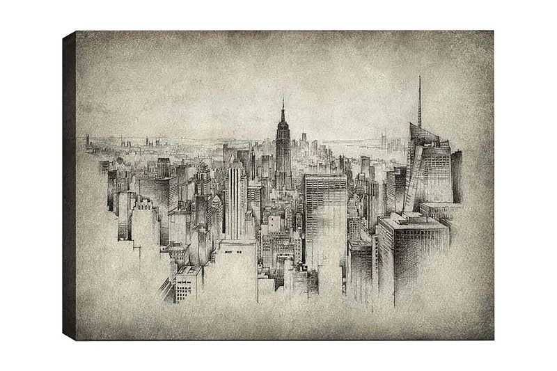 Dekorativ Canvasbilde 50x70 cm, Flerfarget