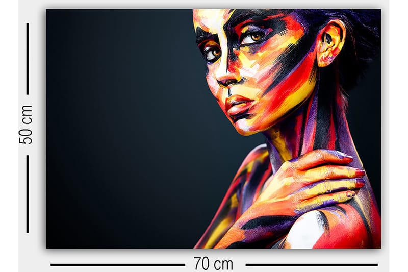 Dekorativ Canvasbilde 50x70 cm - Flerfarget - Innredning - Bilder & kunst - Lerretsbilder