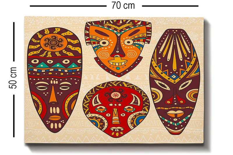 Dekorativ Canvasbilde 50x70 cm - Flerfarget - Innredning - Bilder & kunst - Lerretsbilder