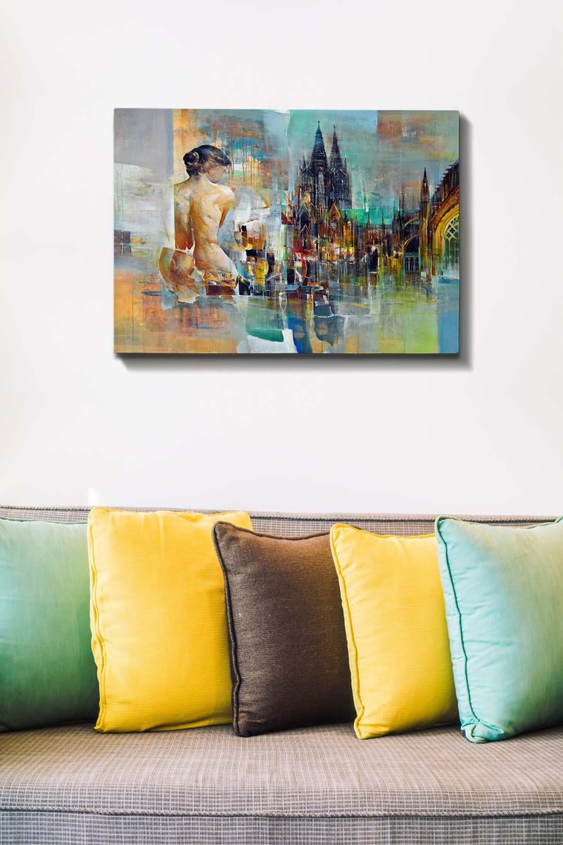 Dekorativ Canvasbilde 50x70 cm - Flerfarget - Innredning - Bilder & kunst - Lerretsbilder