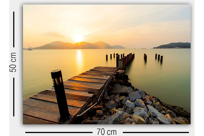 Dekorativ Canvasbilde 50x70 cm - Flerfarget - Innredning - Bilder & kunst - Lerretsbilder