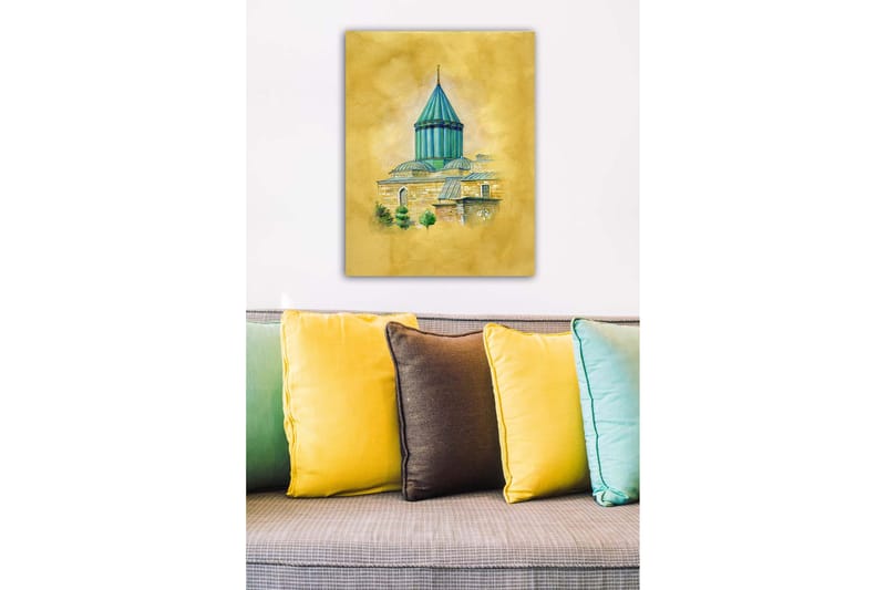 Dekorativ Canvasbilde 50x70 cm - Flerfarget - Innredning - Bilder & kunst - Lerretsbilder