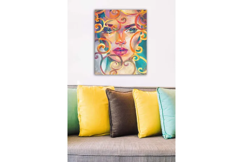 Dekorativ Canvasbilde 50x70 cm, Flerfarget