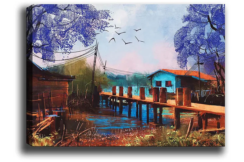 Dekorativ Canvasbilde 50x70 cm - Flerfarget - Innredning - Bilder & kunst - Lerretsbilder