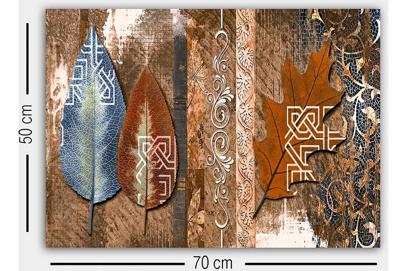 Dekorativ Canvasbilde 50x70 cm - Flerfarget - Innredning - Bilder & kunst - Lerretsbilder