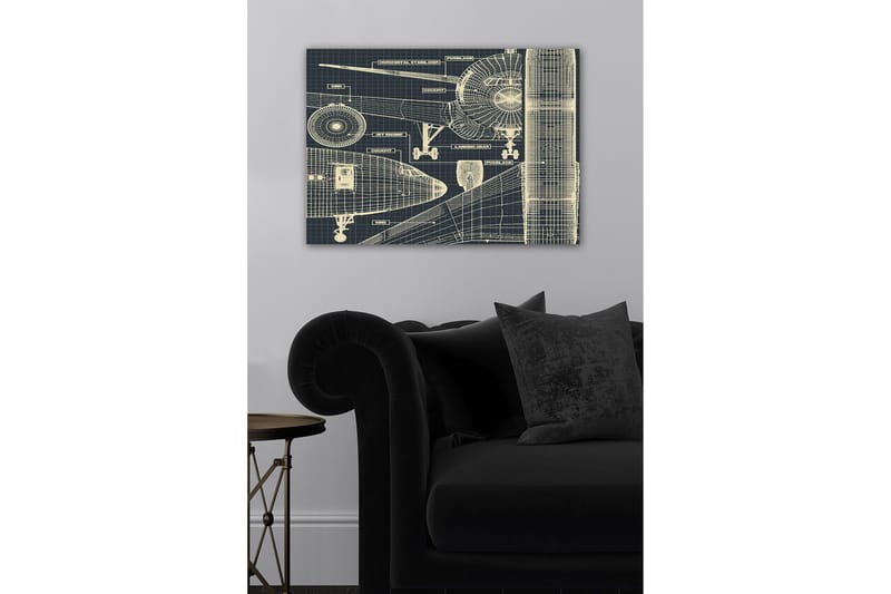 Dekorativ Canvasbilde 50x70 cm, Flerfarget