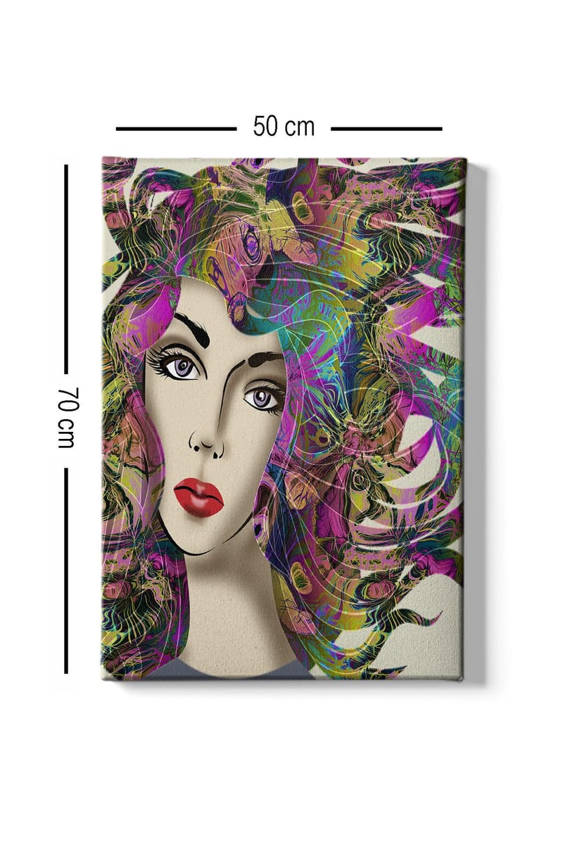 Dekorativ Canvasbilde 50x70 cm - Flerfarget - Innredning - Bilder & kunst - Lerretsbilder