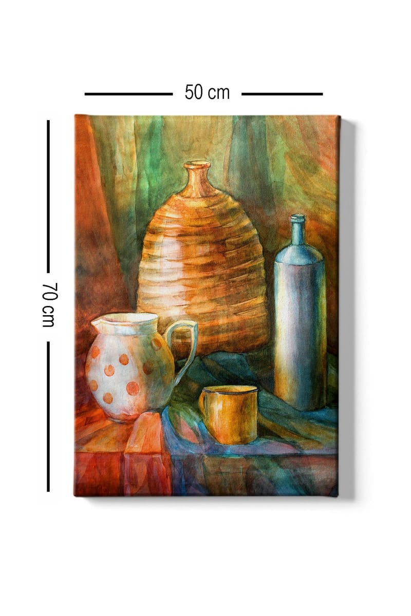 Dekorativ Canvasbilde 50x70 cm - Flerfarget - Innredning - Bilder & kunst - Lerretsbilder