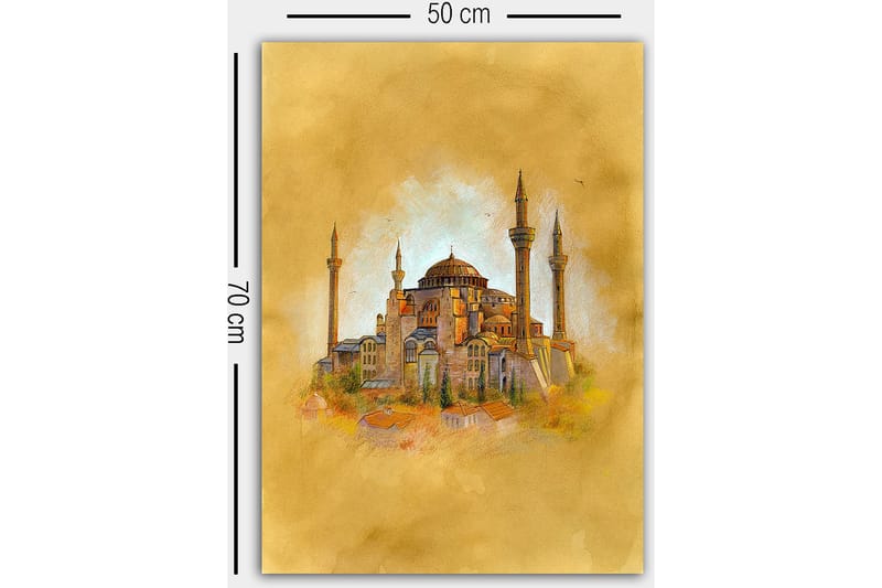 Dekorativ Canvasbilde 50x70 cm - Flerfarget - Innredning - Bilder & kunst - Lerretsbilder