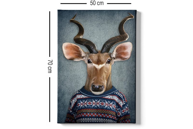 Dekorativ Canvasbilde 50x70 cm - Flerfarget - Innredning - Bilder & kunst - Lerretsbilder