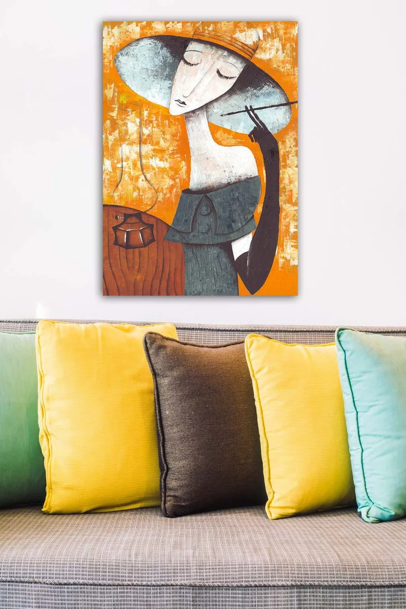 Dekorativ Canvasbilde 50x70 cm - Flerfarget - Innredning - Bilder & kunst - Lerretsbilder