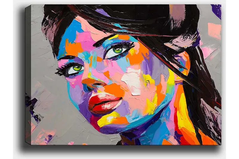 Dekorativ Canvasbilde 50x70 cm - Flerfarget - Innredning - Bilder & kunst - Lerretsbilder