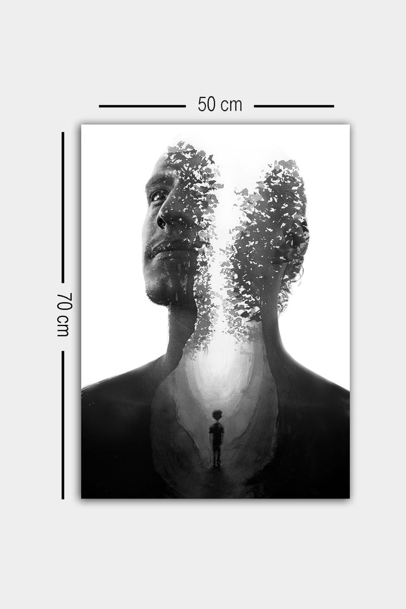 Dekorativ Canvasbilde 50x70 cm - Flerfarget - Innredning - Bilder & kunst - Lerretsbilder