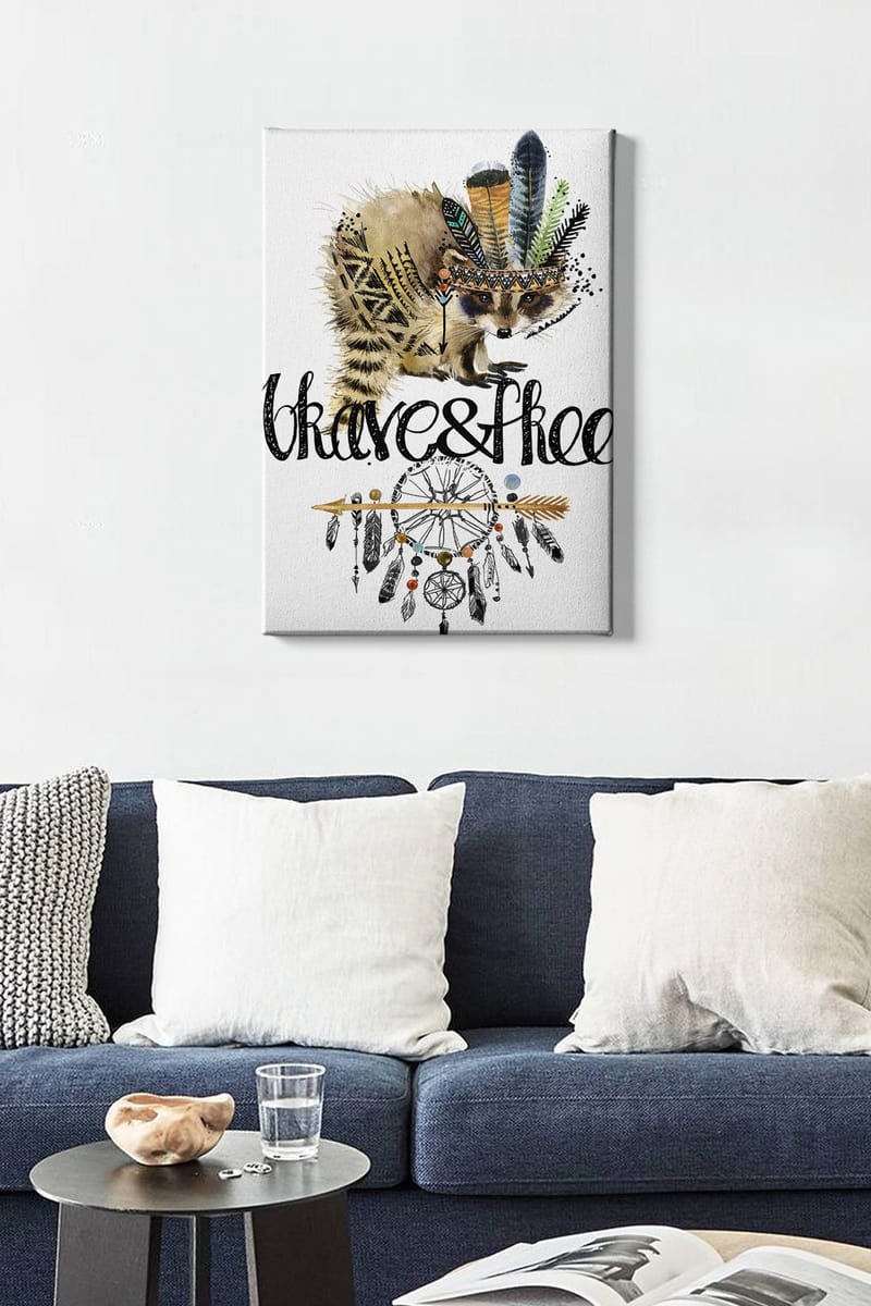 Dekorativ Canvasbilde 50x70 cm - Flerfarget - Innredning - Bilder & kunst - Lerretsbilder