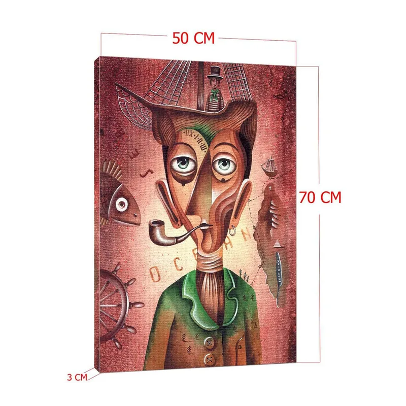 Dekorativ Canvasbilde 50x70 cm - Flerfarget - Innredning - Bilder & kunst - Lerretsbilder