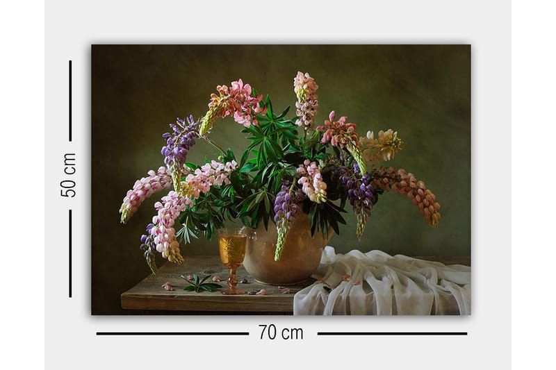 Dekorativ Canvasbilde 50x70 cm - Flerfarget - Innredning - Bilder & kunst - Lerretsbilder