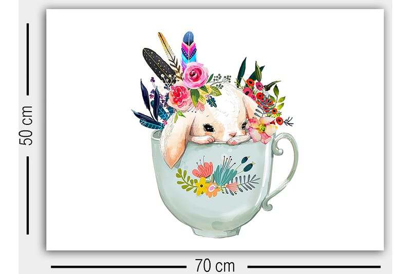 Dekorativ Canvasbilde 50x70 cm - Flerfarget - Innredning - Bilder & kunst - Lerretsbilder