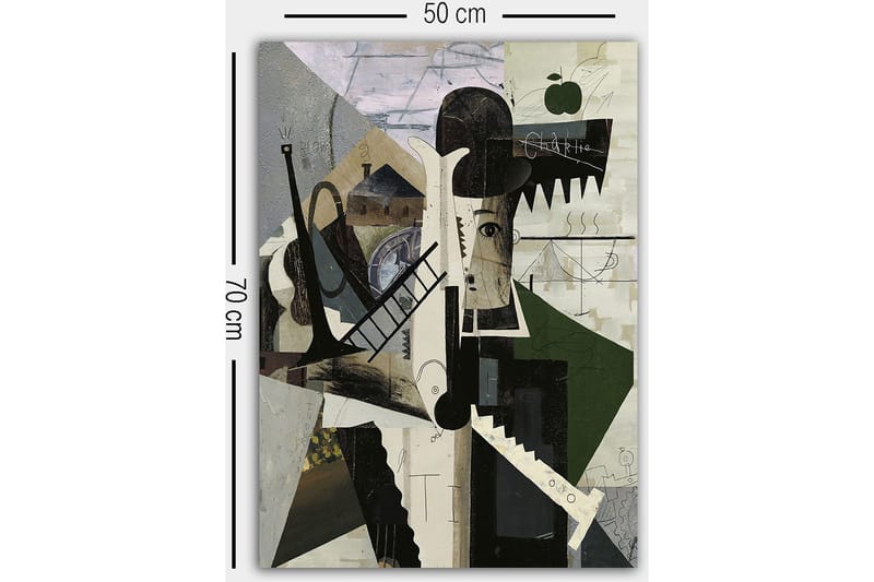 Dekorativ Canvasbilde 50x70 cm - Flerfarget - Innredning - Bilder & kunst - Lerretsbilder