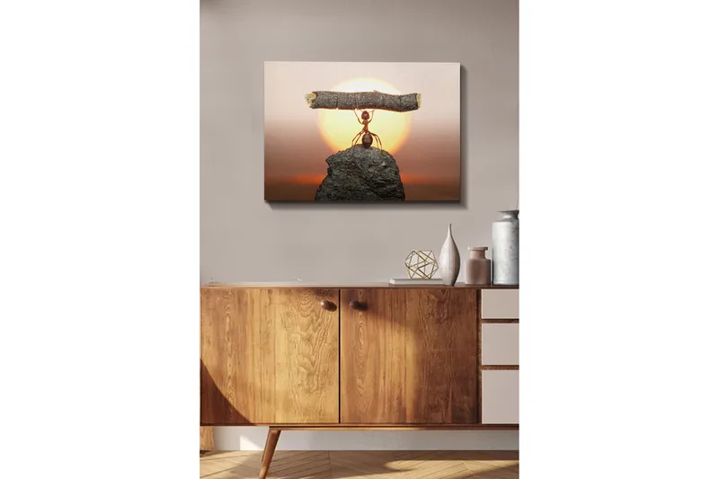 Dekorativ Canvasbilde 50x70 cm - Flerfarget - Innredning - Bilder & kunst - Lerretsbilder