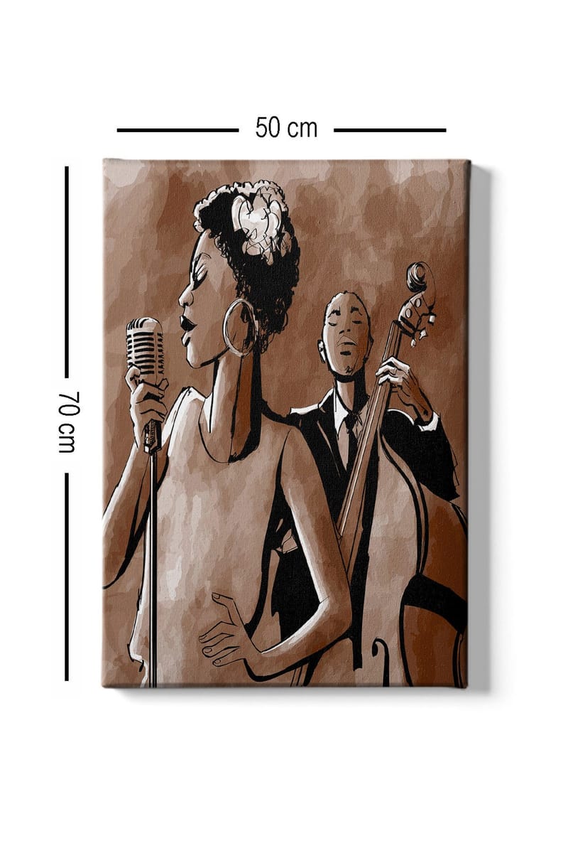 Dekorativ Canvasbilde 50x70 cm - Flerfarget - Innredning - Bilder & kunst - Lerretsbilder