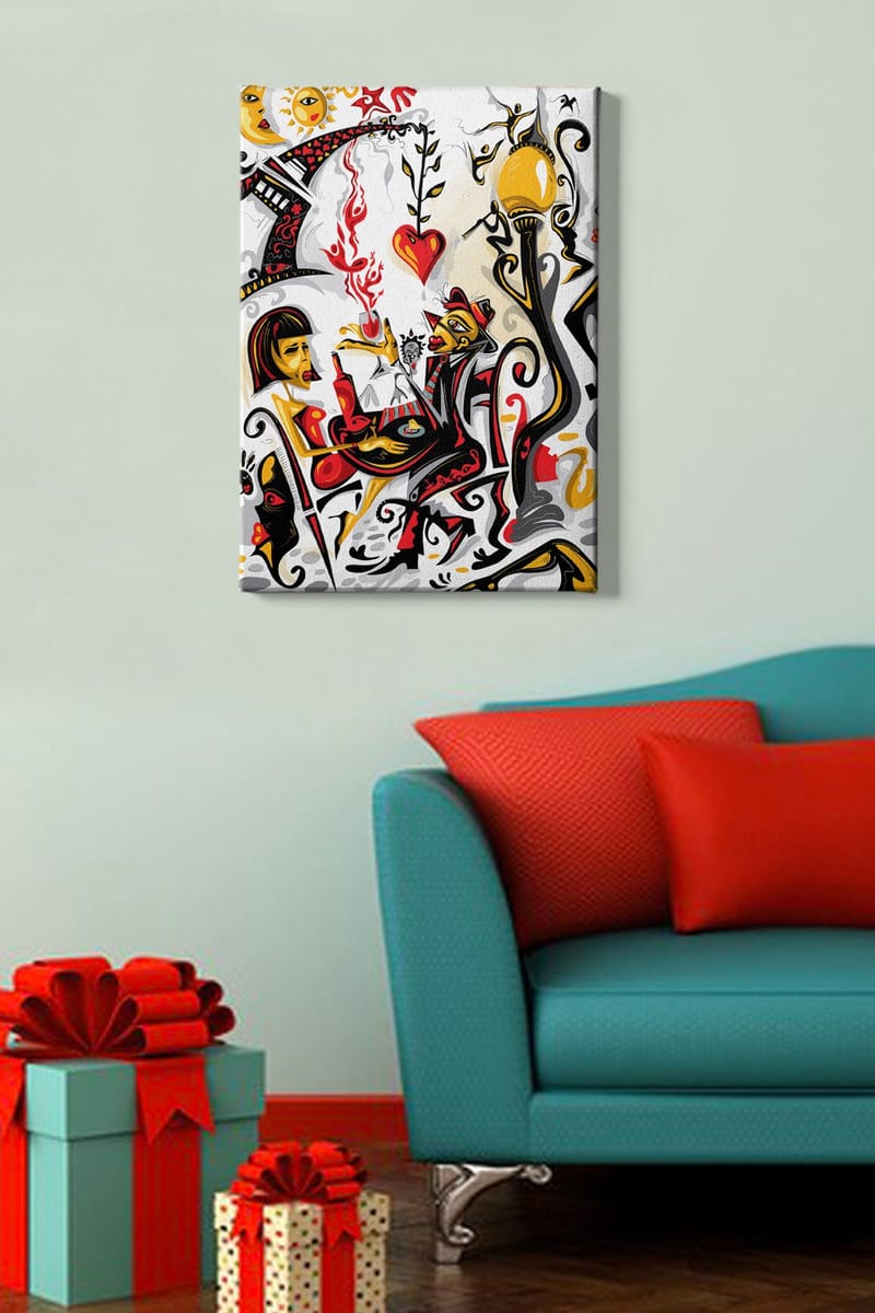 Dekorativ Canvasbilde 50x70 cm - Flerfarget - Innredning - Bilder & kunst - Lerretsbilder