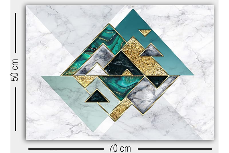 Dekorativ Canvasbilde 50x70 cm - Flerfarget - Innredning - Bilder & kunst - Lerretsbilder