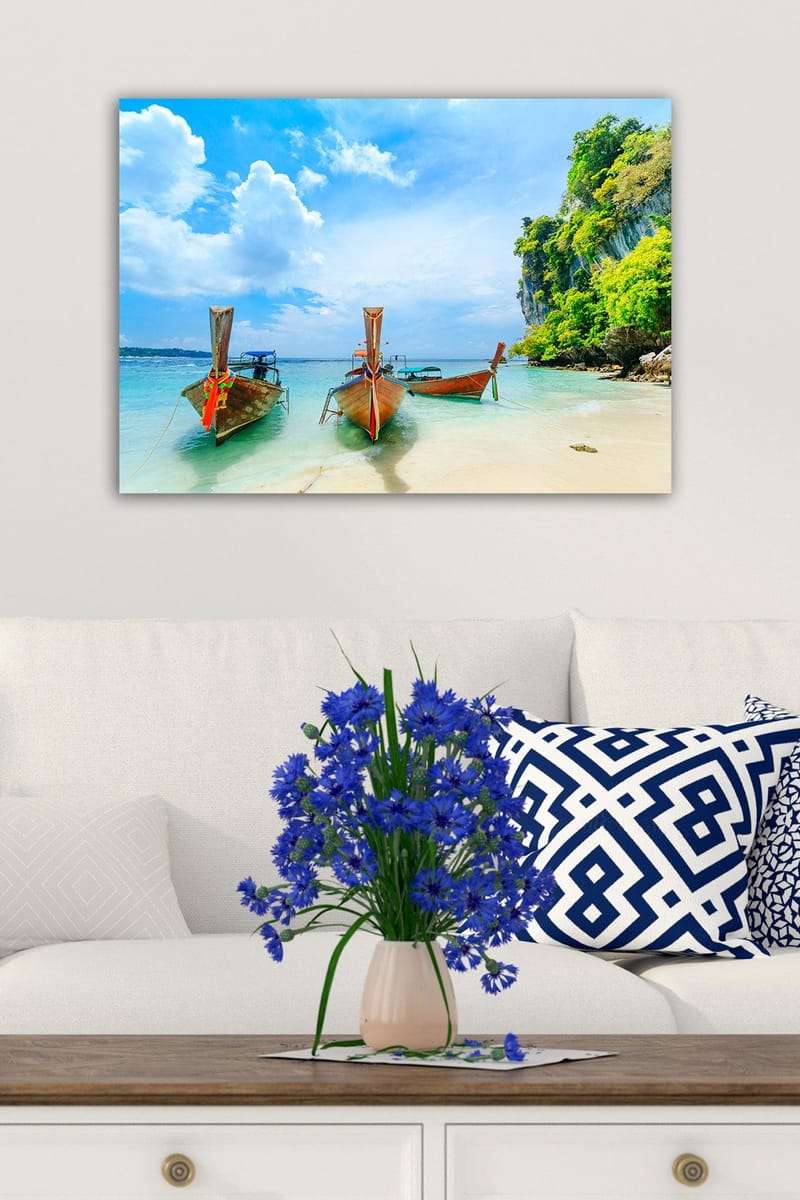 Dekorativ Canvasbilde 50x70 cm - Flerfarget - Innredning - Bilder & kunst - Lerretsbilder