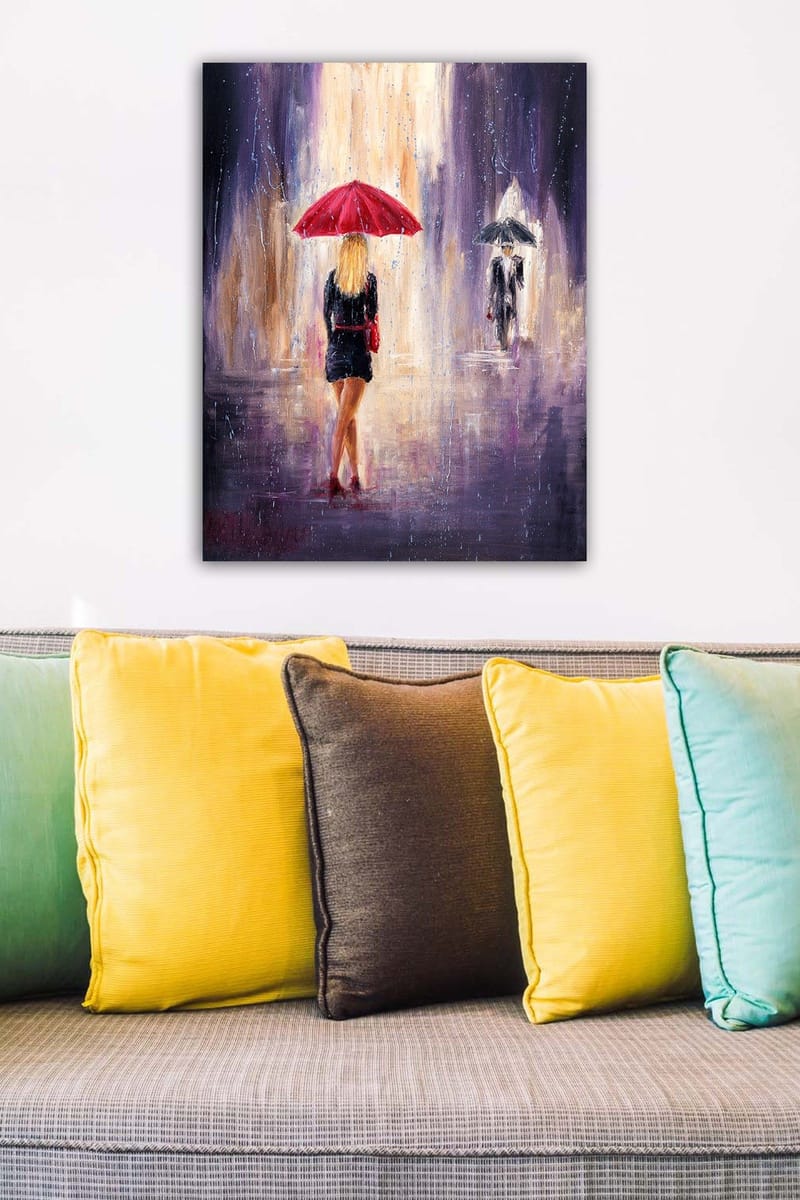 Dekorativ Canvasbilde 50x70 cm - Flerfarget - Innredning - Bilder & kunst - Lerretsbilder