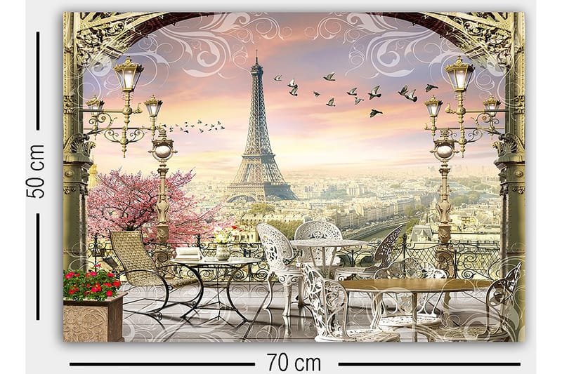 Dekorativ Canvasbilde 50x70 cm - Flerfarget - Innredning - Bilder & kunst - Lerretsbilder