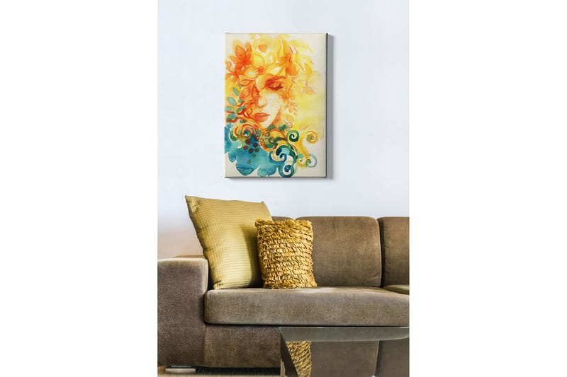 Dekorativ Canvasbilde 50x70 cm - Flerfarget - Innredning - Bilder & kunst - Lerretsbilder