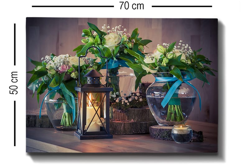 Dekorativ Canvasbilde 50x70 cm - Flerfarget - Innredning - Bilder & kunst - Lerretsbilder