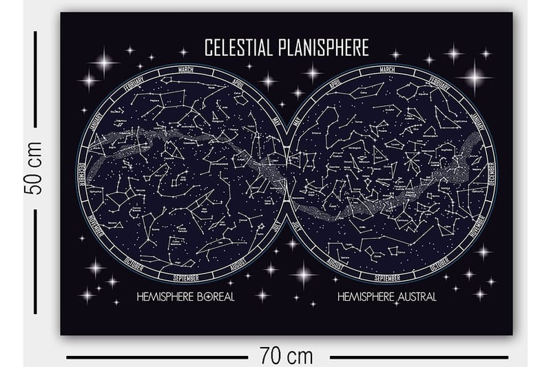 Dekorativ Canvasbilde 50x70 cm - Flerfarget - Innredning - Bilder & kunst - Lerretsbilder