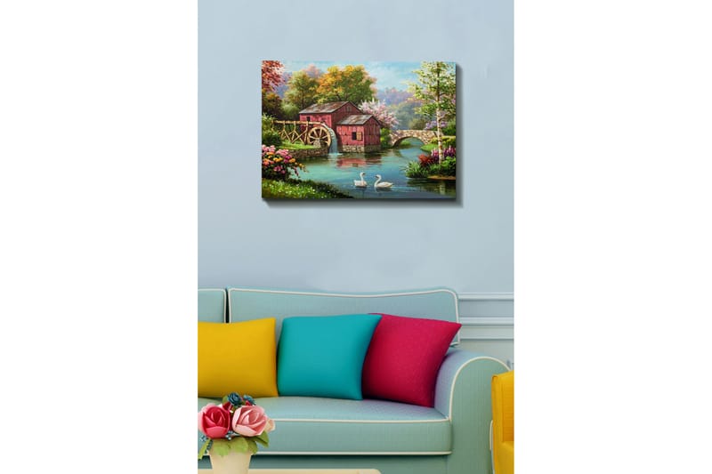 Dekorativ Canvasbilde 50x70 cm - Flerfarget - Innredning - Bilder & kunst - Lerretsbilder