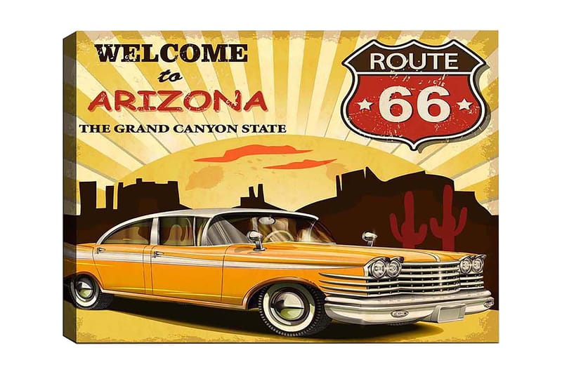 Dekorativ Canvasbilde 50x70 cm, Flerfarget