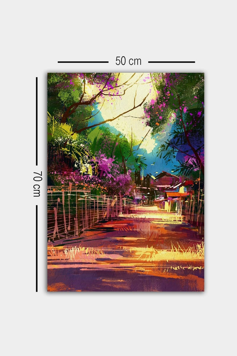 Dekorativ Canvasbilde 50x70 cm - Flerfarget - Innredning - Bilder & kunst - Lerretsbilder