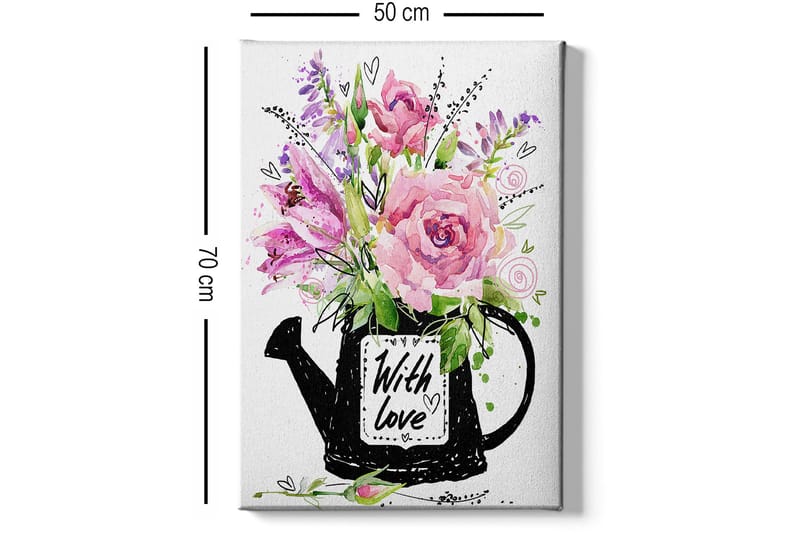 Dekorativ Canvasbilde 50x70 cm - Flerfarget - Innredning - Bilder & kunst - Lerretsbilder