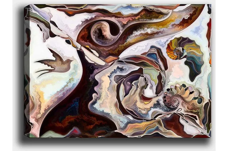 Dekorativ Canvasbilde 50x70 cm - Flerfarget - Innredning - Bilder & kunst - Lerretsbilder