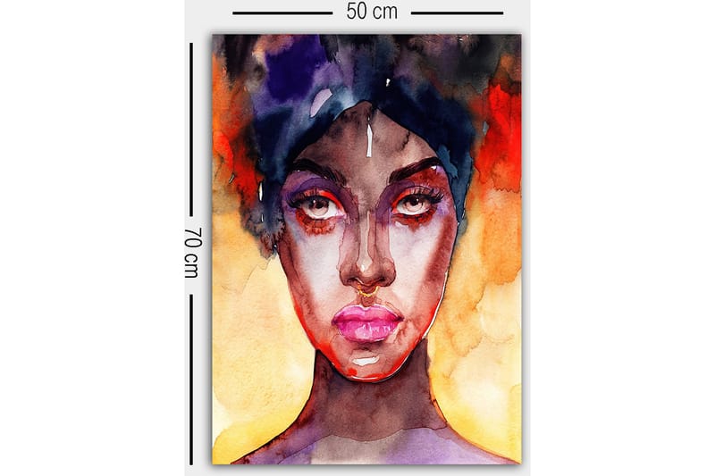 Dekorativ Canvasbilde 50x70 cm - Flerfarget - Innredning - Bilder & kunst - Lerretsbilder