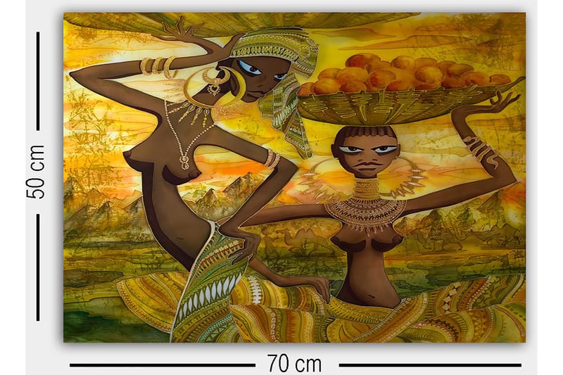 Dekorativ Canvasbilde 50x70 cm - Flerfarget - Innredning - Bilder & kunst - Lerretsbilder