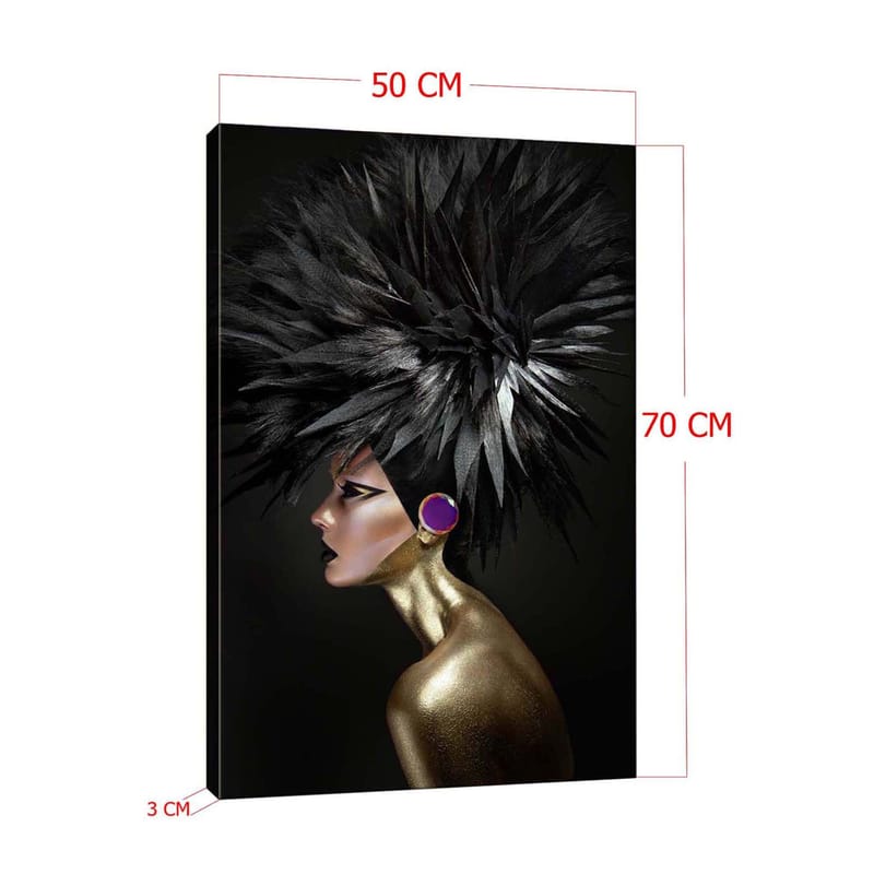 Dekorativ Canvasbilde 50x70 cm - Flerfarget - Innredning - Bilder & kunst - Lerretsbilder