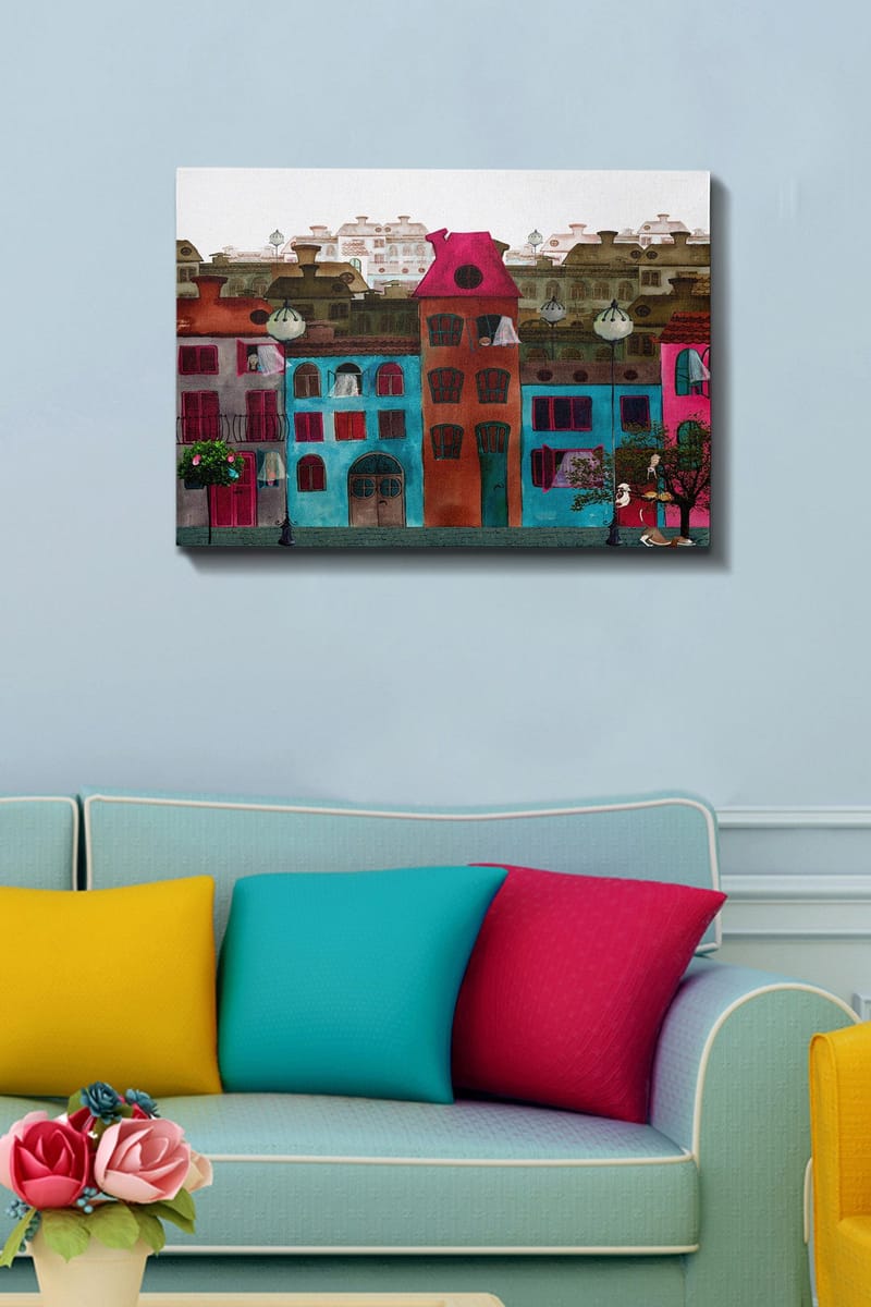 Dekorativ Canvasbilde 50x70 cm - Flerfarget - Innredning - Bilder & kunst - Lerretsbilder