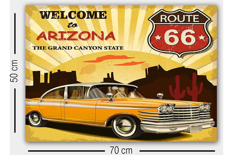 Dekorativ Canvasbilde 50x70 cm - Flerfarget - Innredning - Bilder & kunst - Lerretsbilder