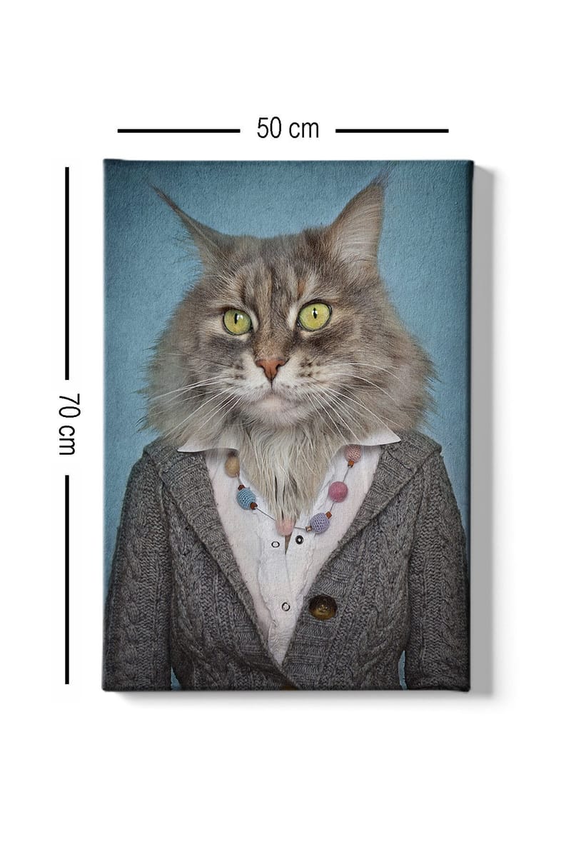 Dekorativ Canvasbilde 50x70 cm - Flerfarget - Innredning - Bilder & kunst - Lerretsbilder